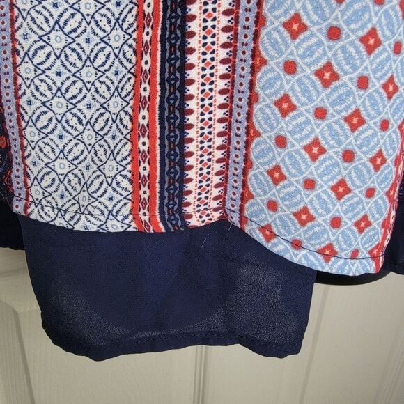 Monteau patchwork layered swing tank top size 1x - Picture 3 of 6